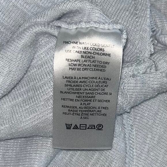 Pilcro Anthropologie Ruffled Raglan Thermal Top Cool Grey Oversized XL - Picture 11 of 14